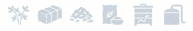 Logos monocromáticos de los sectores que trabaja la empresa Afau